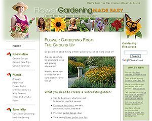 Flower gardening site